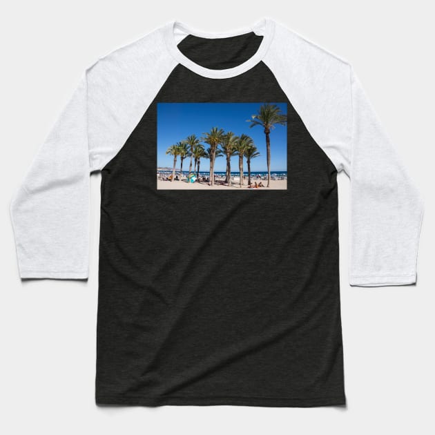 Alicante Beach. Baseball T-Shirt by sma1050